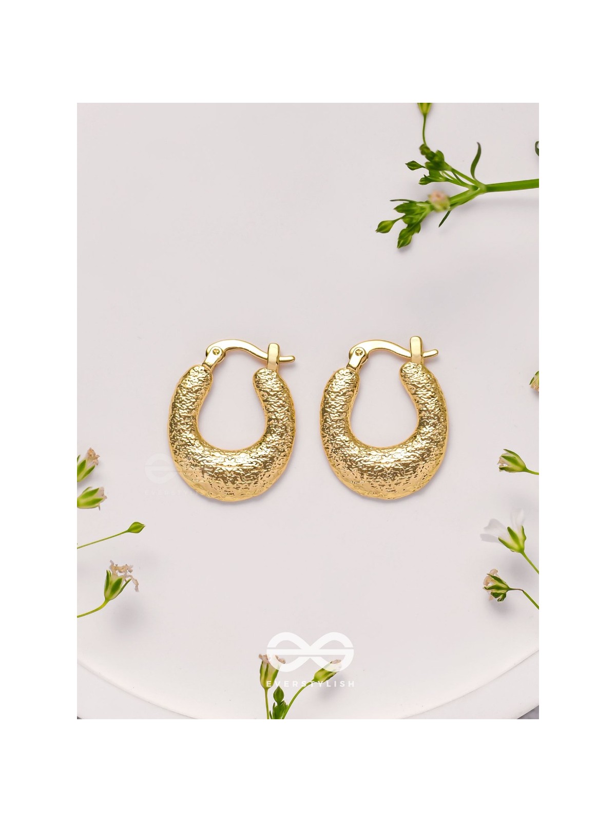 Glittering Halos - Golden Earrings