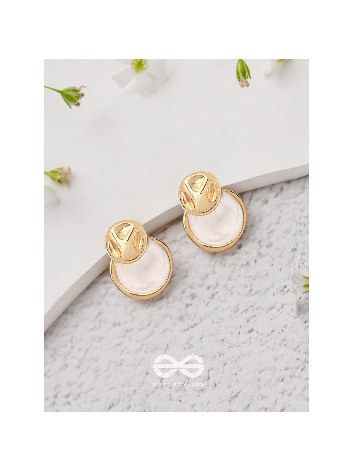 Ivory Dreams - Golden Earrings
