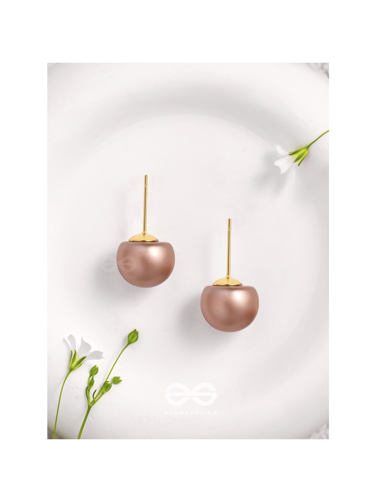 Drop Of Mocha - Casual Stud Earrings