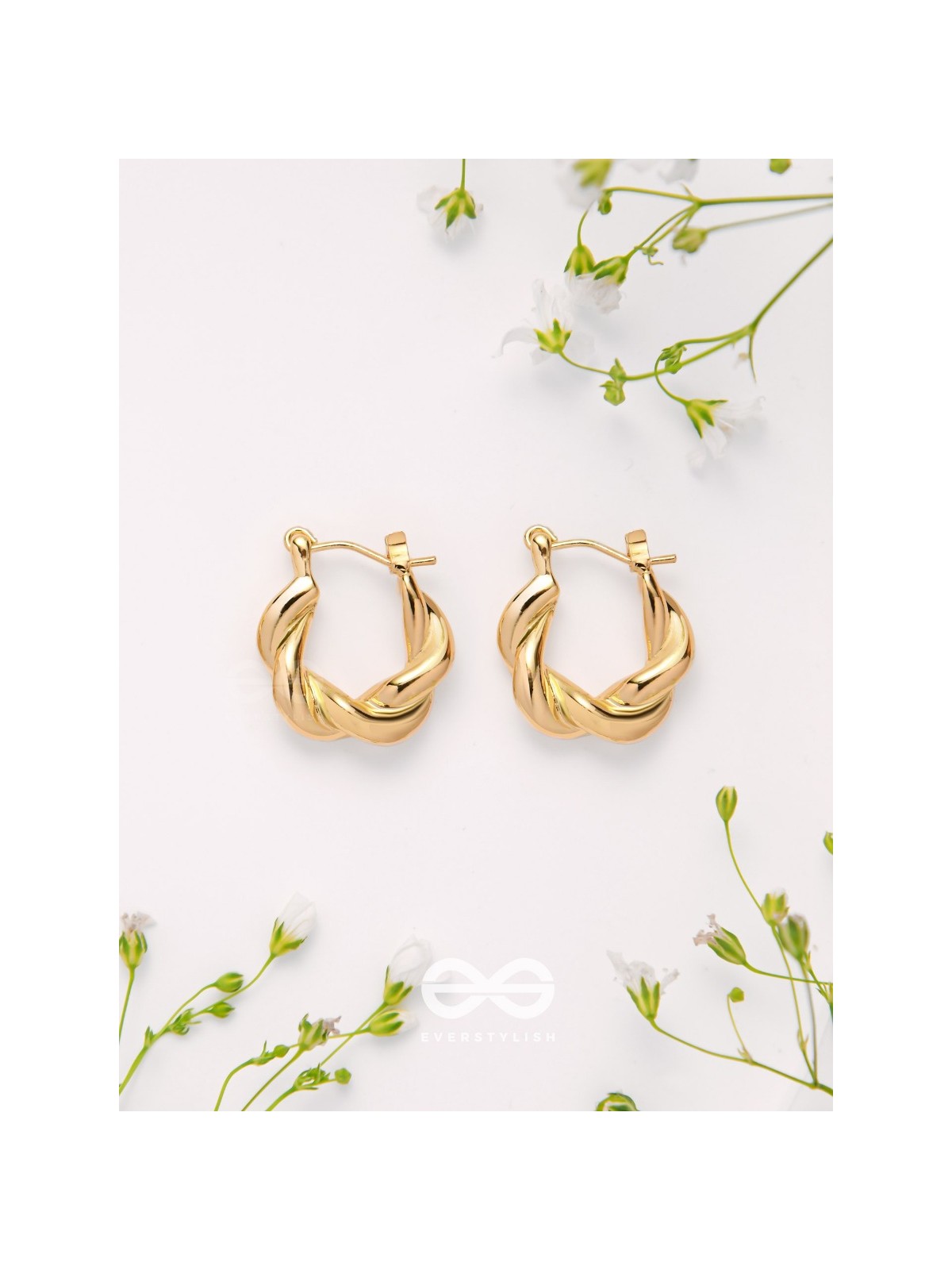 Twist N Turns - Golden Earrings