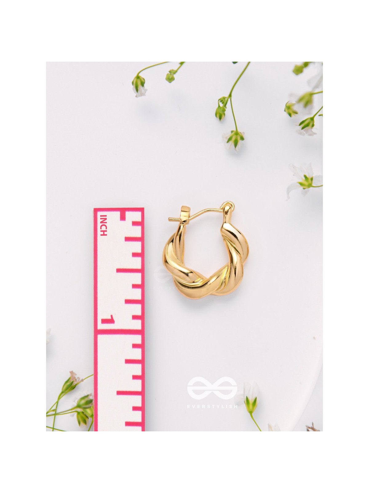 Twist N Turns - Golden Earrings