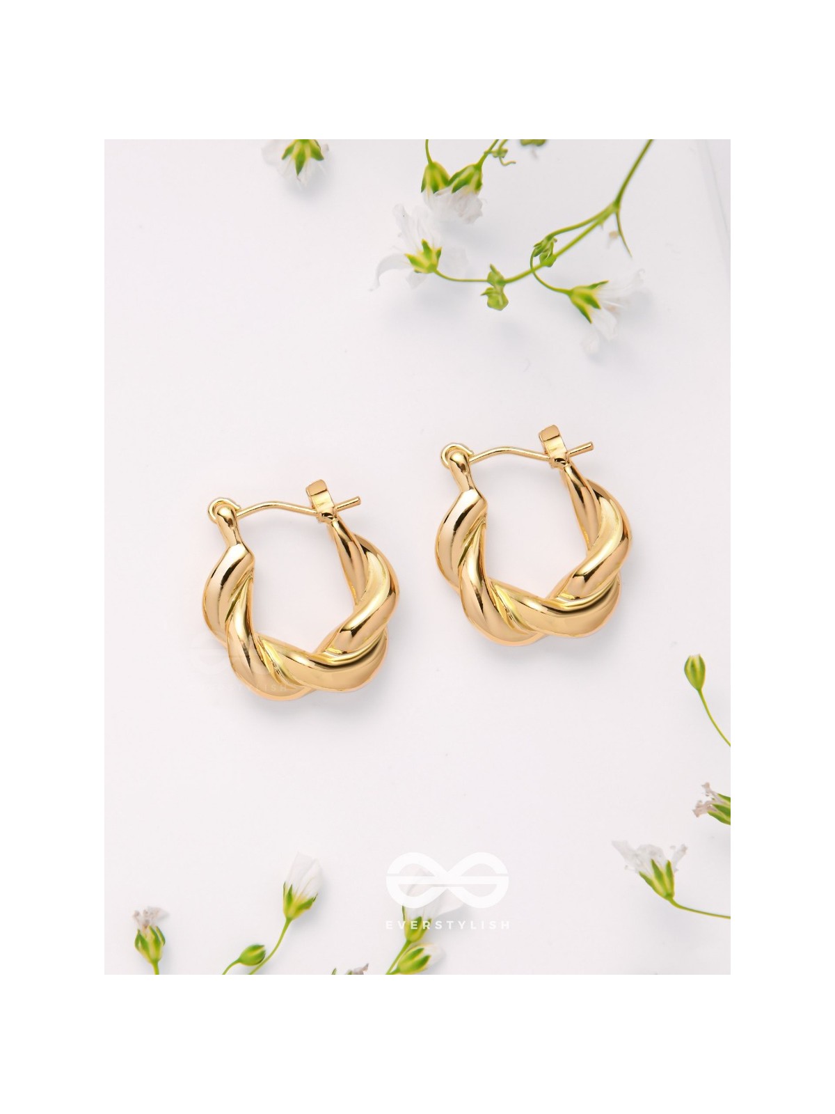 Twist N Turns - Golden Earrings