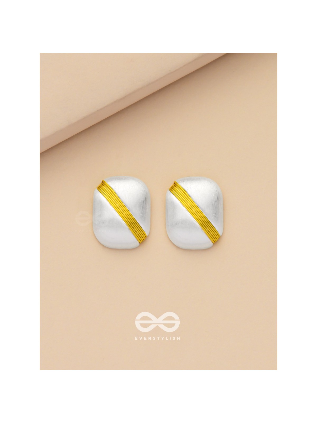Timeless Nobility - White Stud Earrings