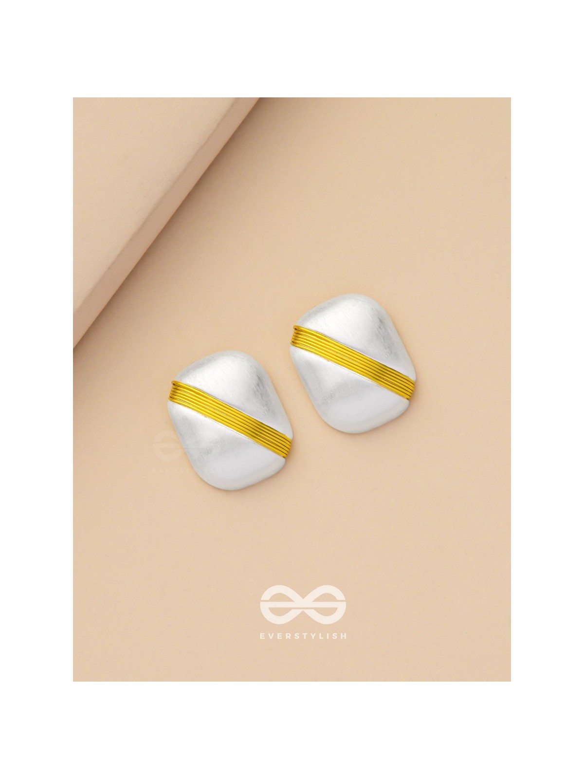 Timeless Nobility - White Stud Earrings