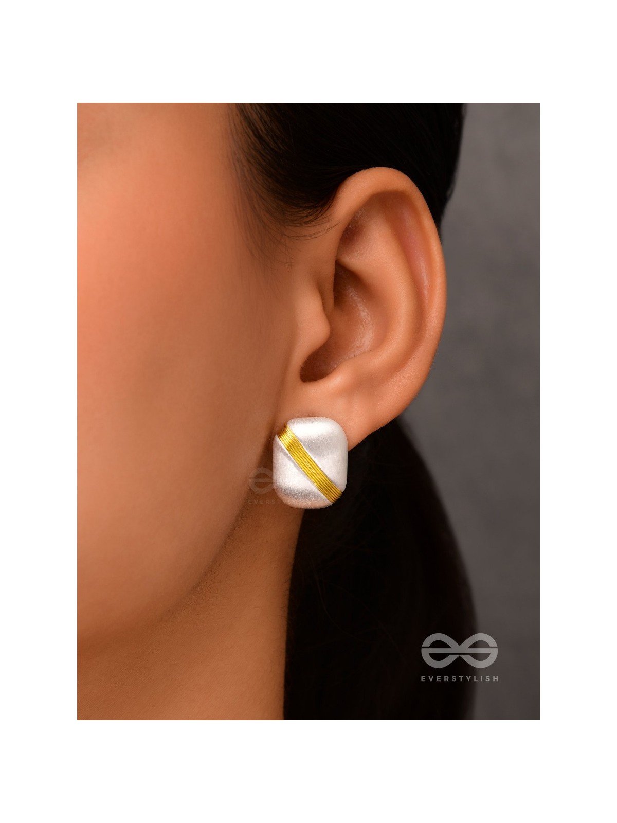 Timeless Nobility - White Stud Earrings