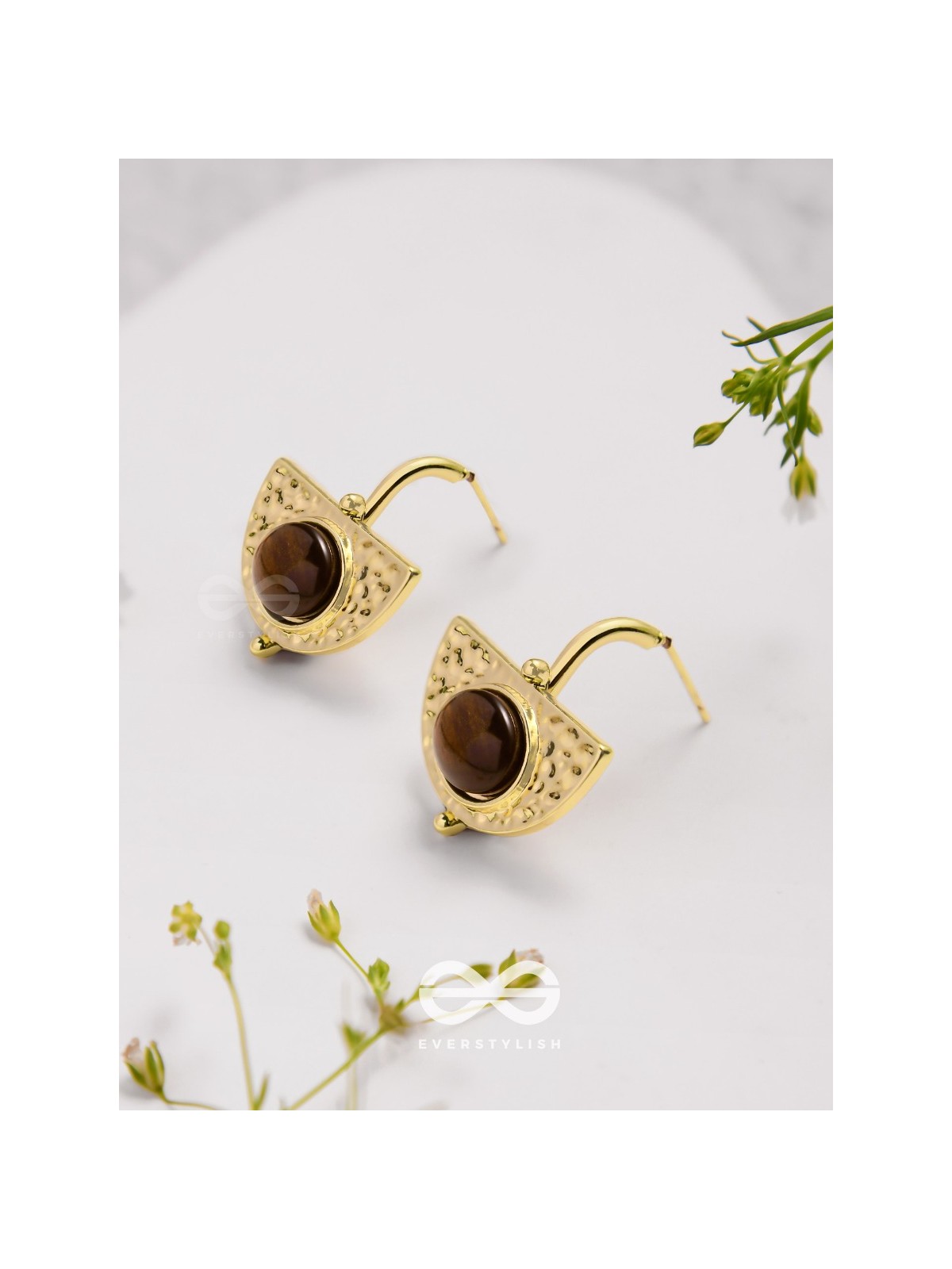 Coffee Bean Beauties - Golden Earrings