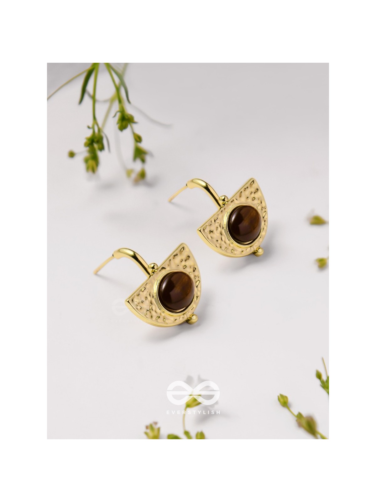 Coffee Bean Beauties - Golden Earrings