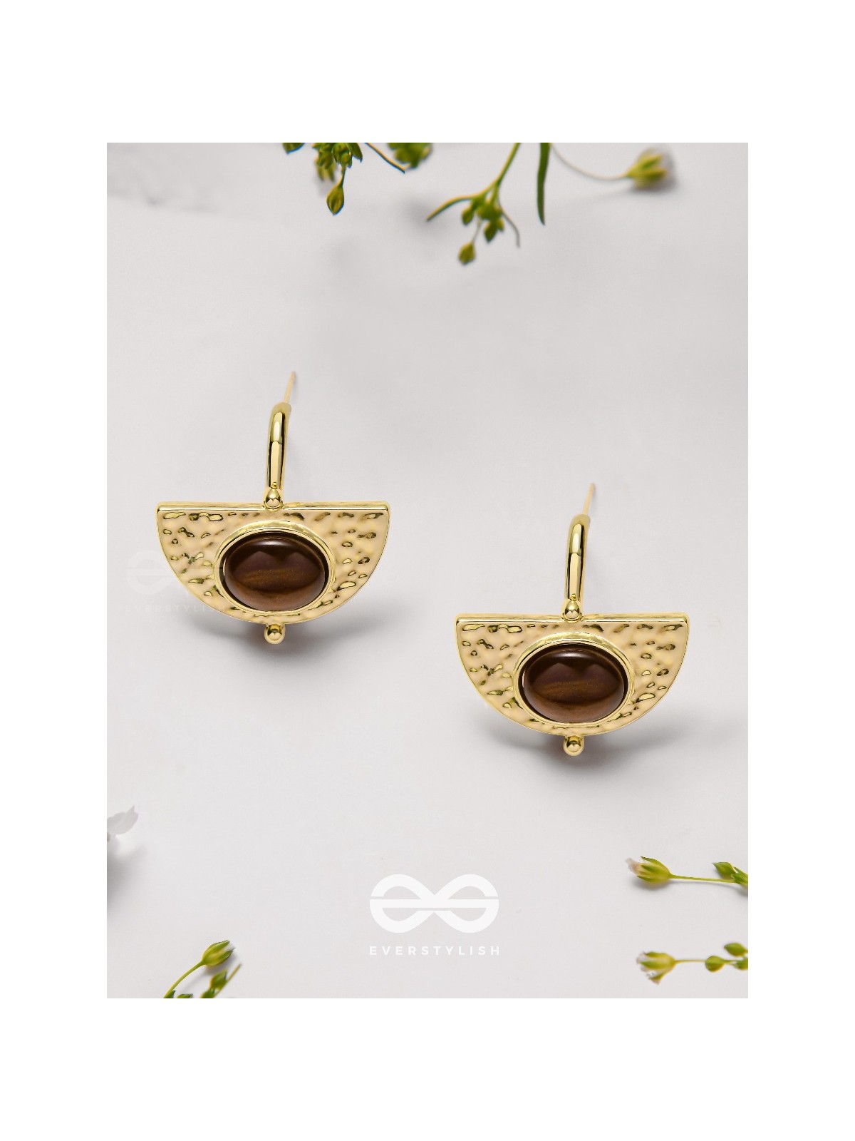 Coffee Bean Beauties - Golden Earrings