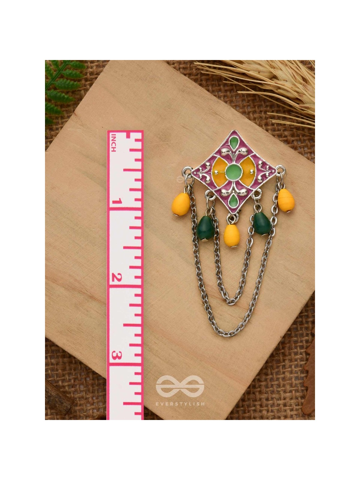 The Countryside Charms - Enamelled Oxidised Earrings