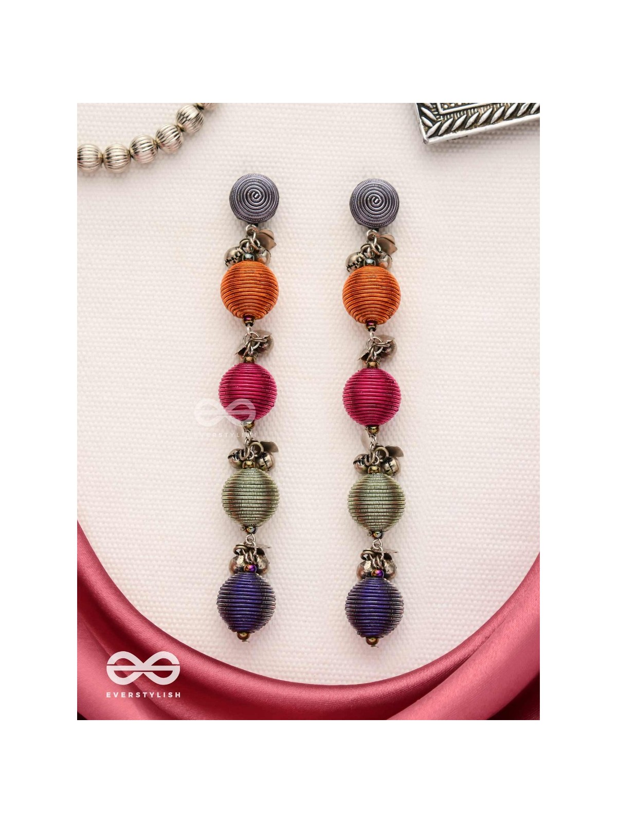 The Musical Threads - Oxidised Earrings