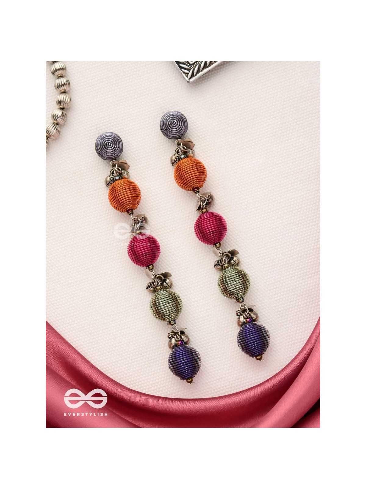 The Musical Threads - Oxidised Earrings