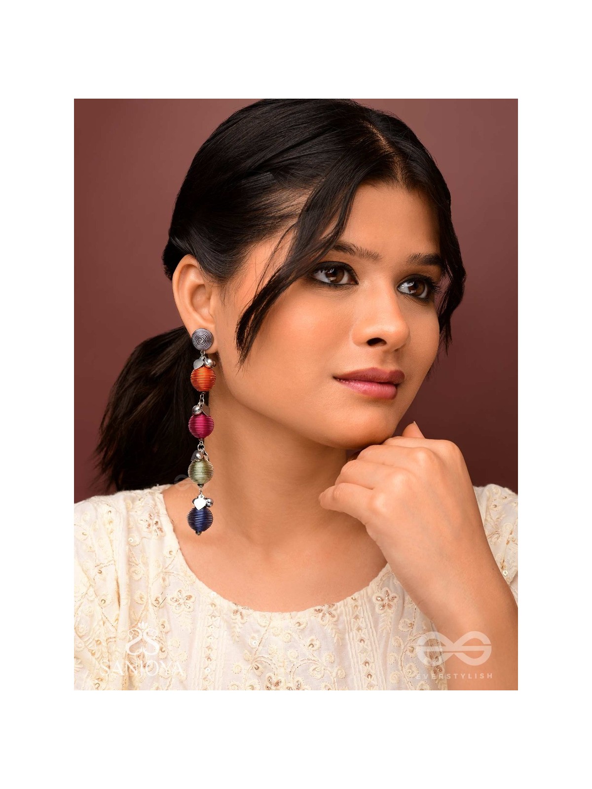 The Musical Threads - Oxidised Earrings