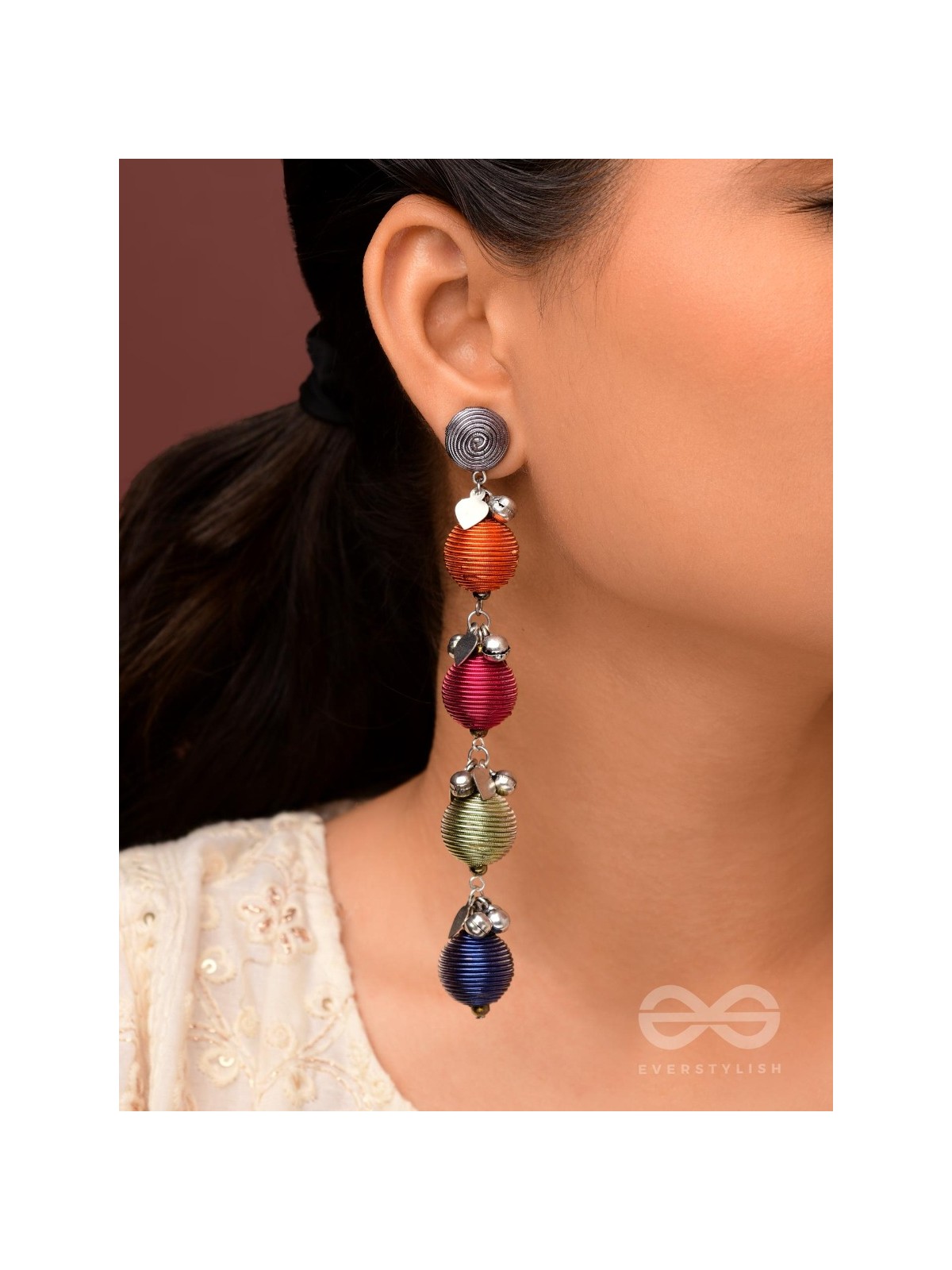 The Musical Threads - Oxidised Earrings
