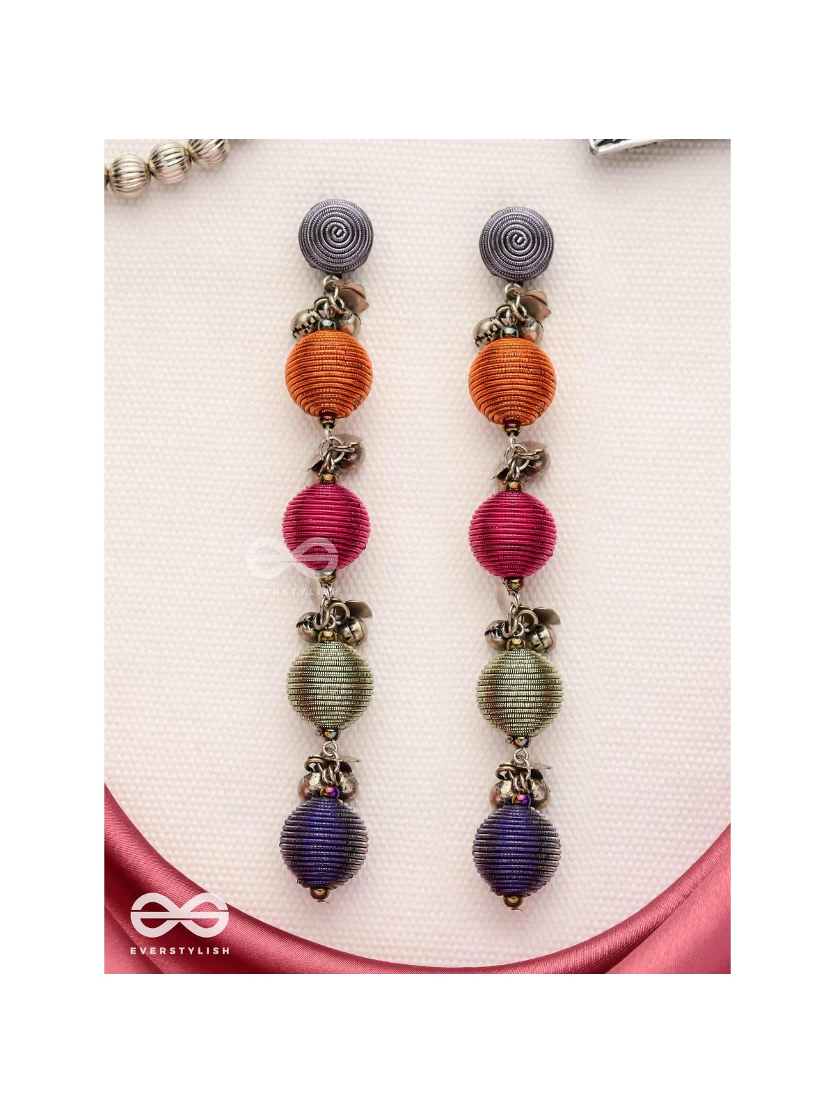 The Musical Threads - Oxidised Earrings