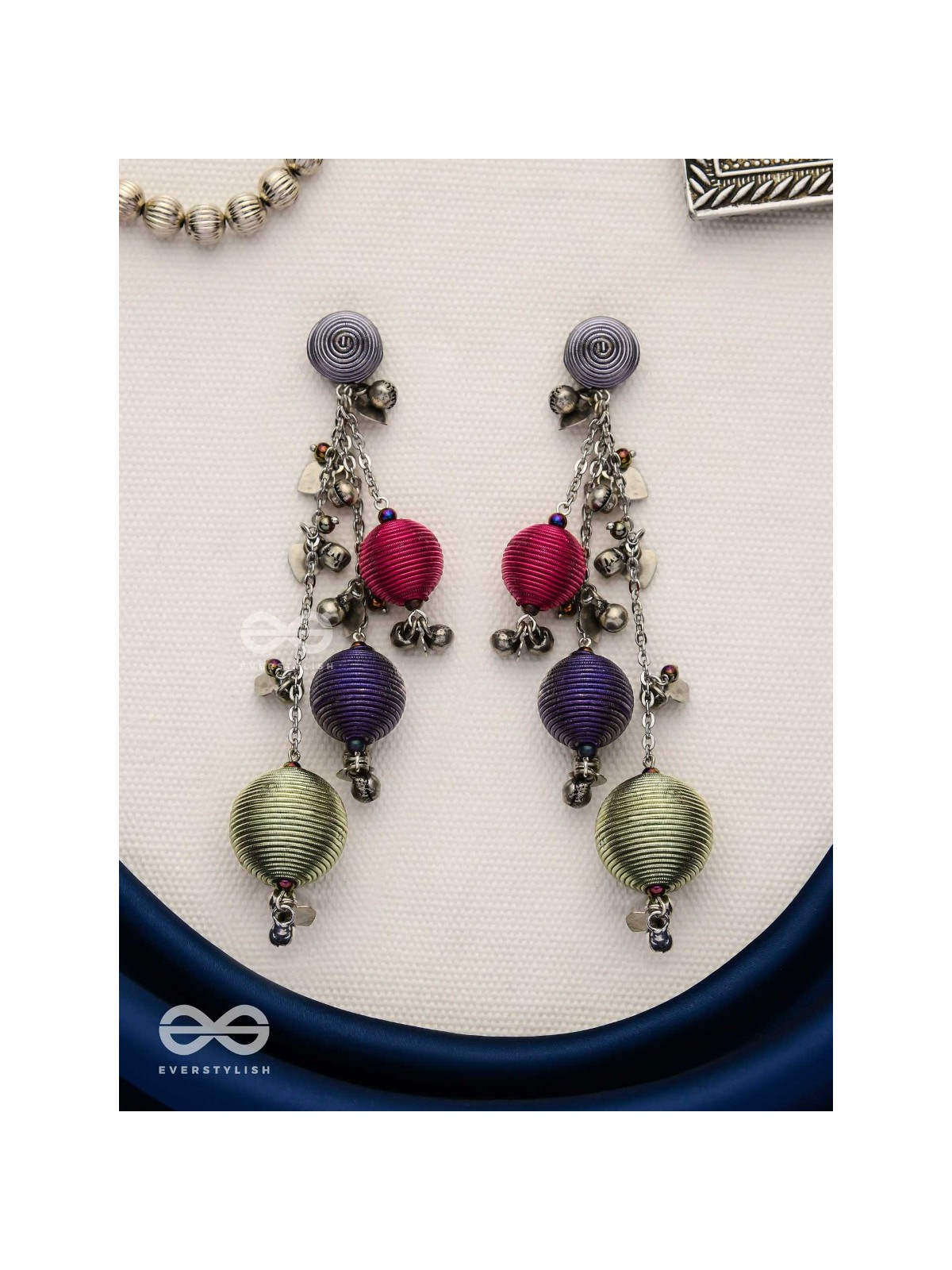 The Bouncy Baubles - Oxidised Earrings