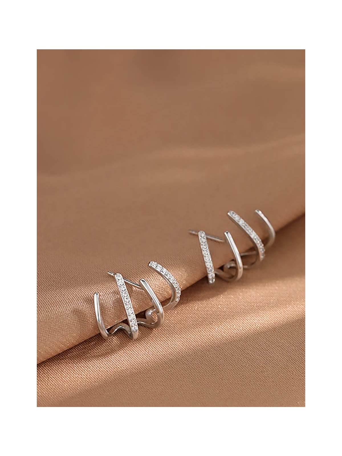 Claws Of Destiny - Silver Stud Earrings