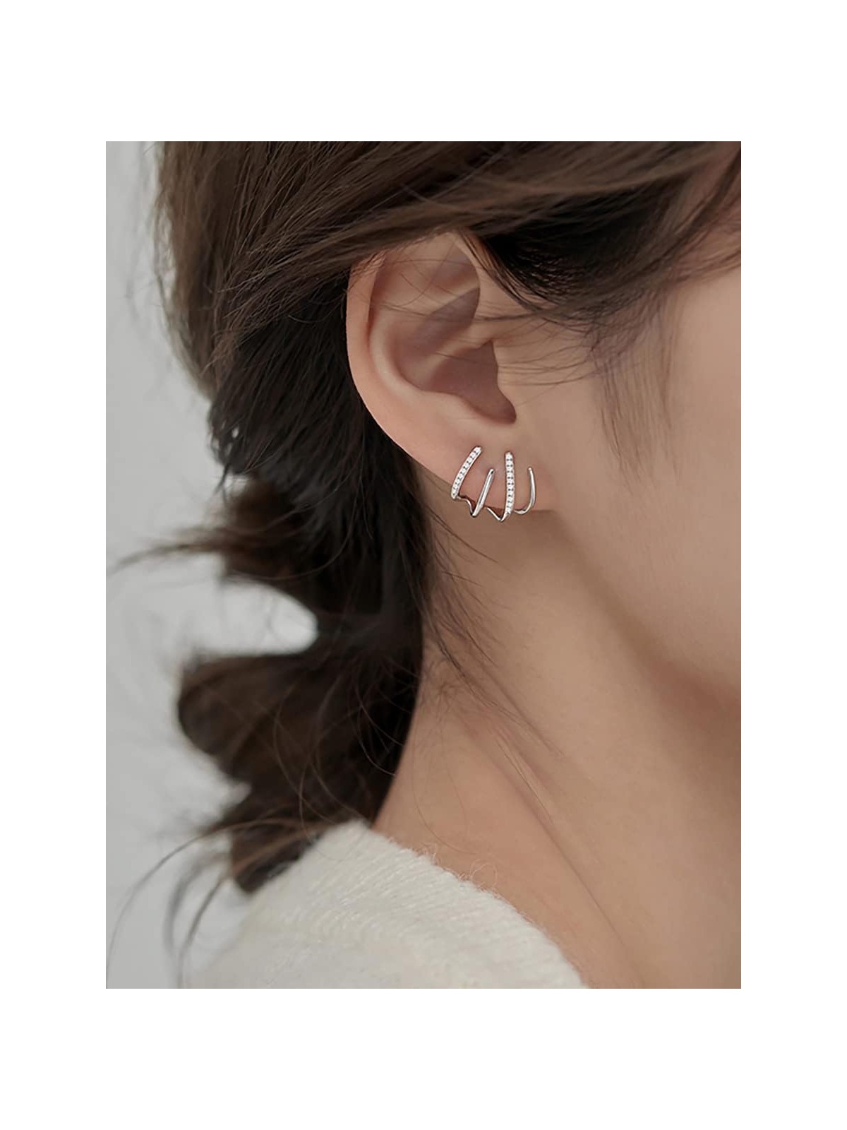 Claws Of Destiny - Silver Stud Earrings