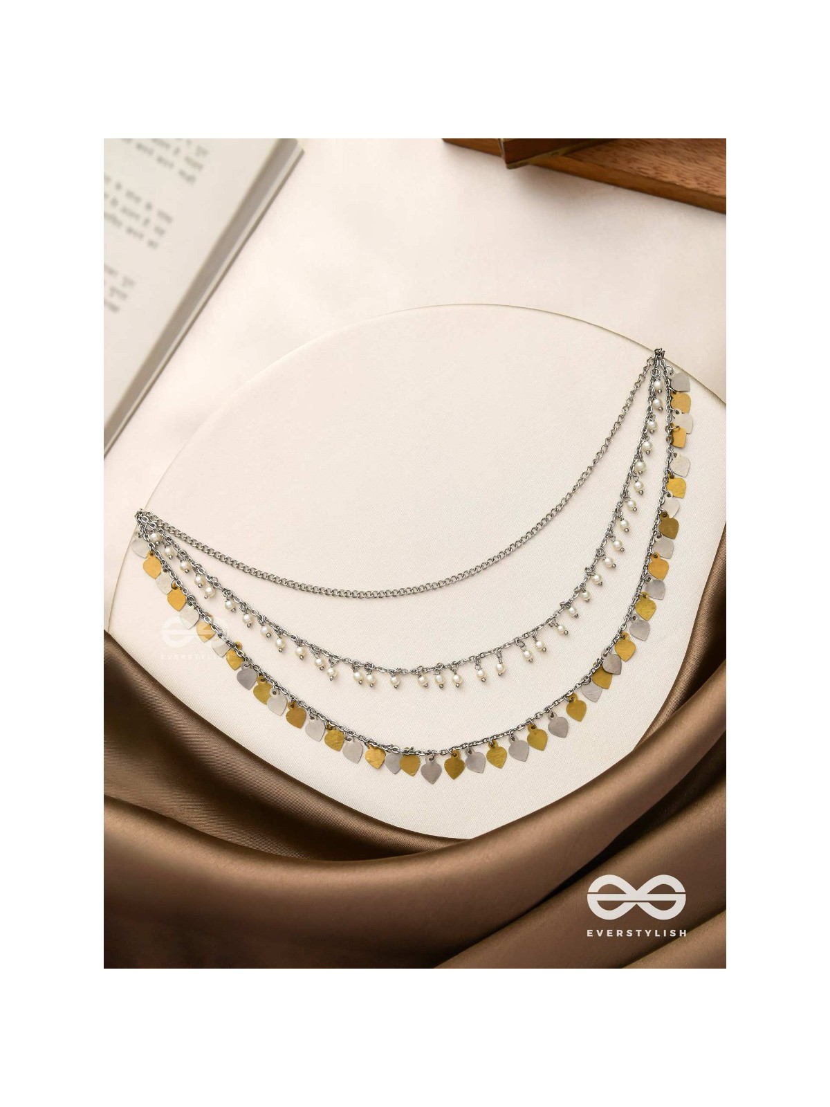 The Spellbinding Chimes - Beads And Coins Multilayered Neckpiece