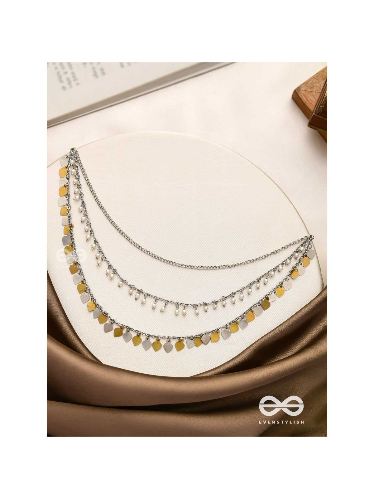 The Spellbinding Chimes - Beads And Coins Multilayered Neckpiece