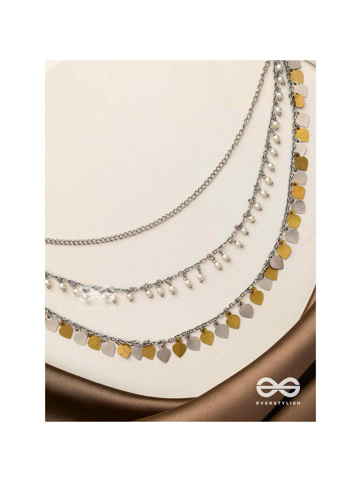 The Spellbinding Chimes - Beads And Coins Multilayered Neckpiece