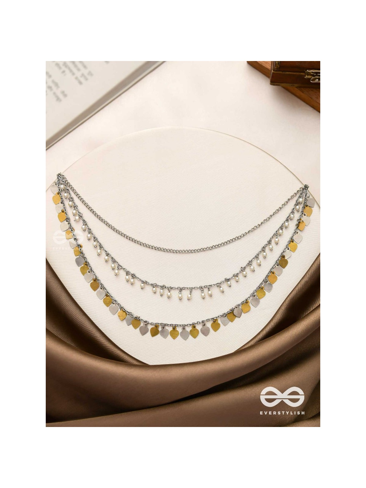 The Spellbinding Chimes - Beads And Coins Multilayered Neckpiece