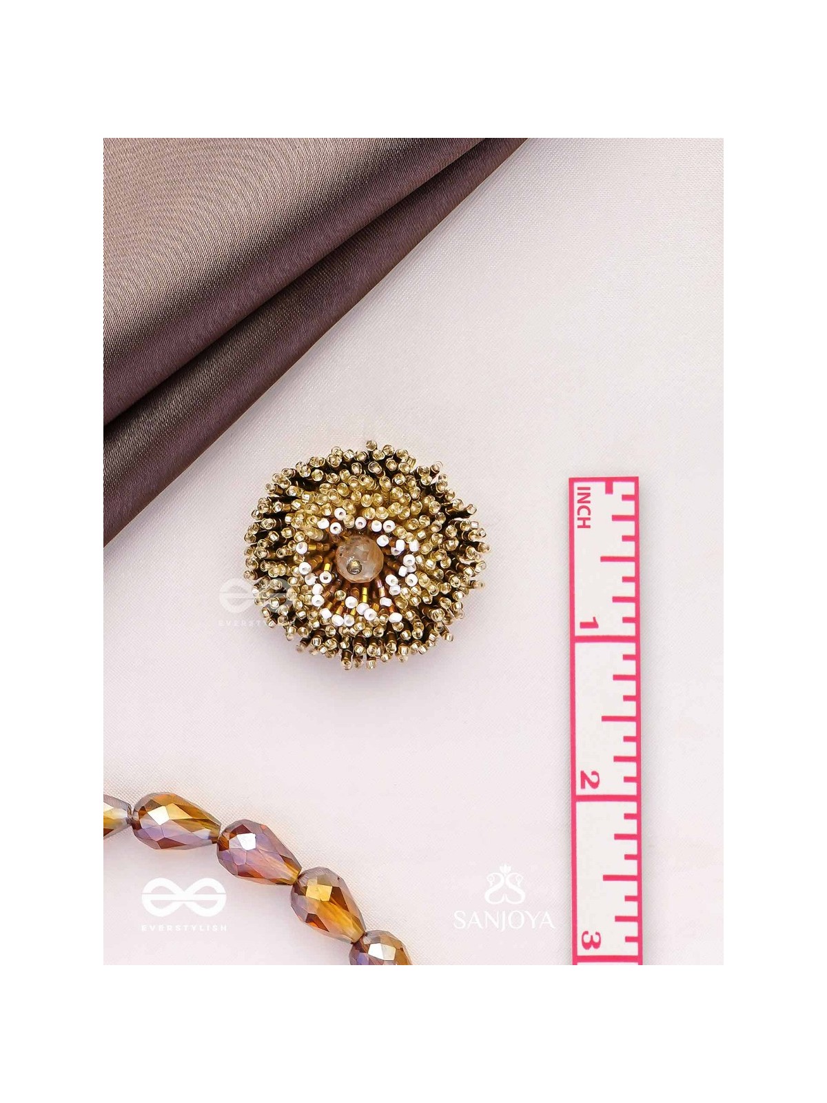 Deepvat - The Brilliant Lights - Beaded Hand Embroidered Stud Earrings