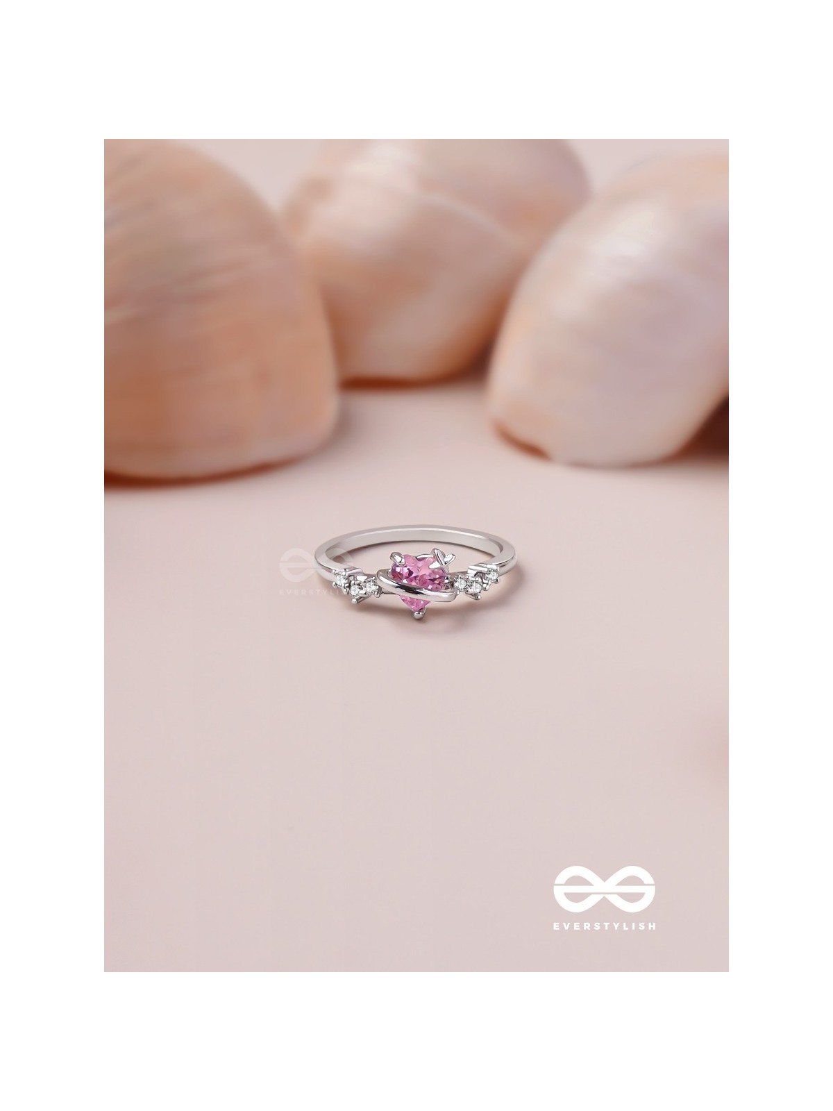 The Celestial Affection - Silver Cubic Zirconia Ring