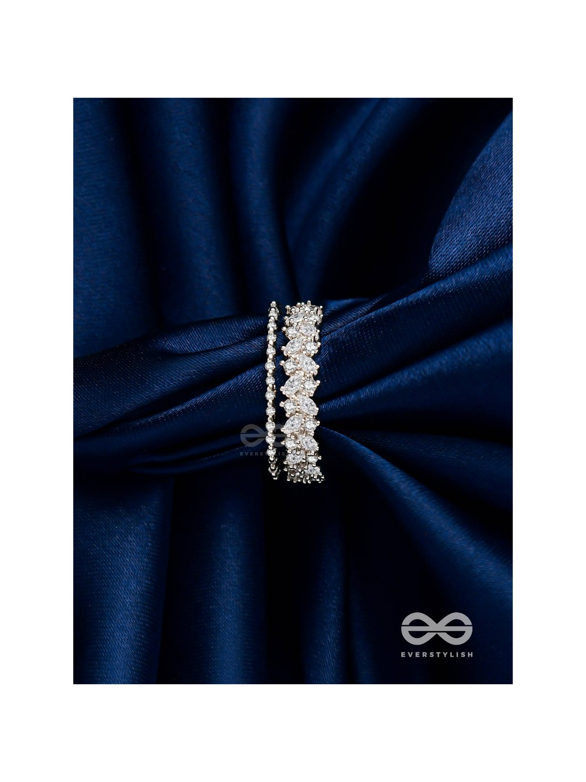 The Jewel Frost - Silver Cubic Zirconia Ring (Adjustable)