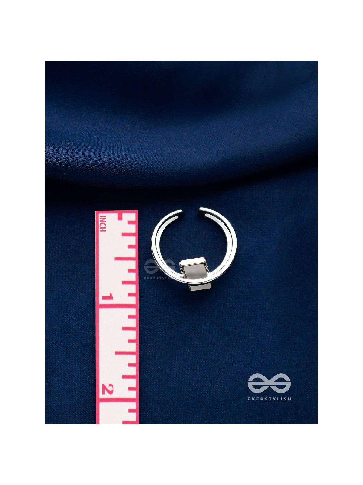 The Band Of Grace - Silver Cubic Zirconia Ring (Adjustable)