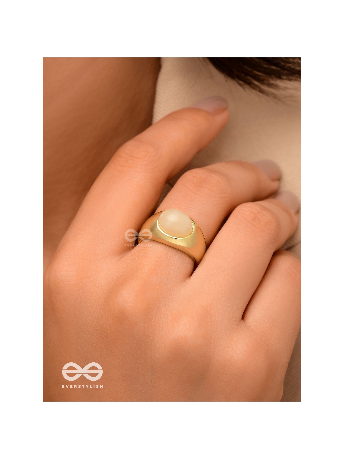 The Latte Lullaby - Golden Ring (Adjustable)