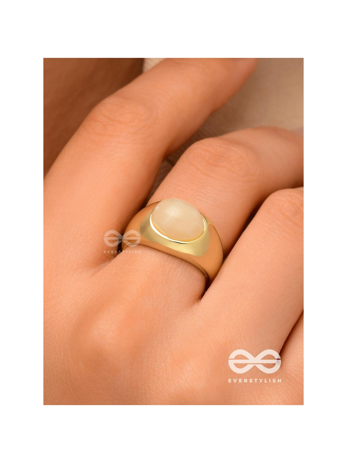 The Latte Lullaby - Golden Ring (Adjustable)