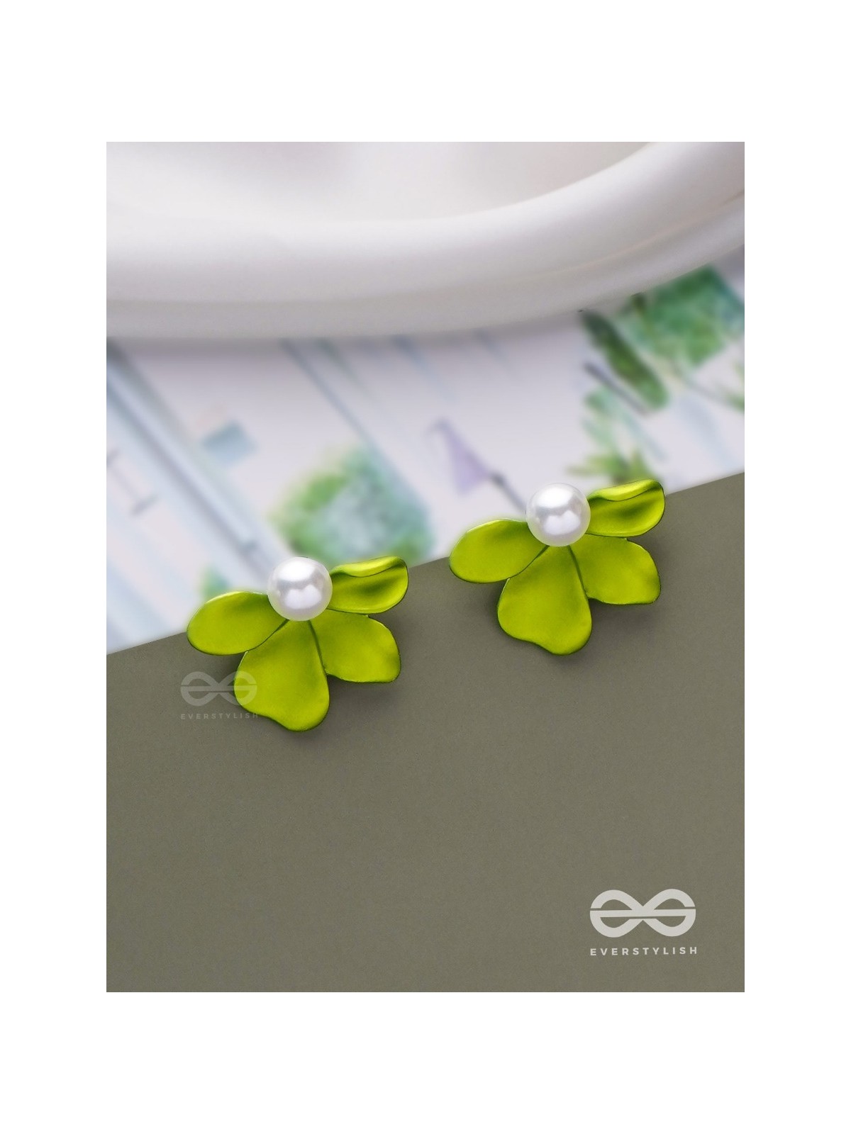 Spring Blossoms - Floral Pearl Earrings