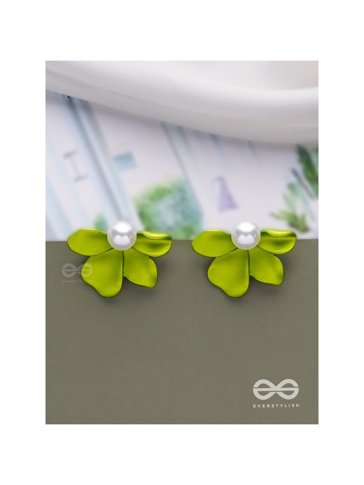 Spring Blossoms - Floral Pearl Earrings