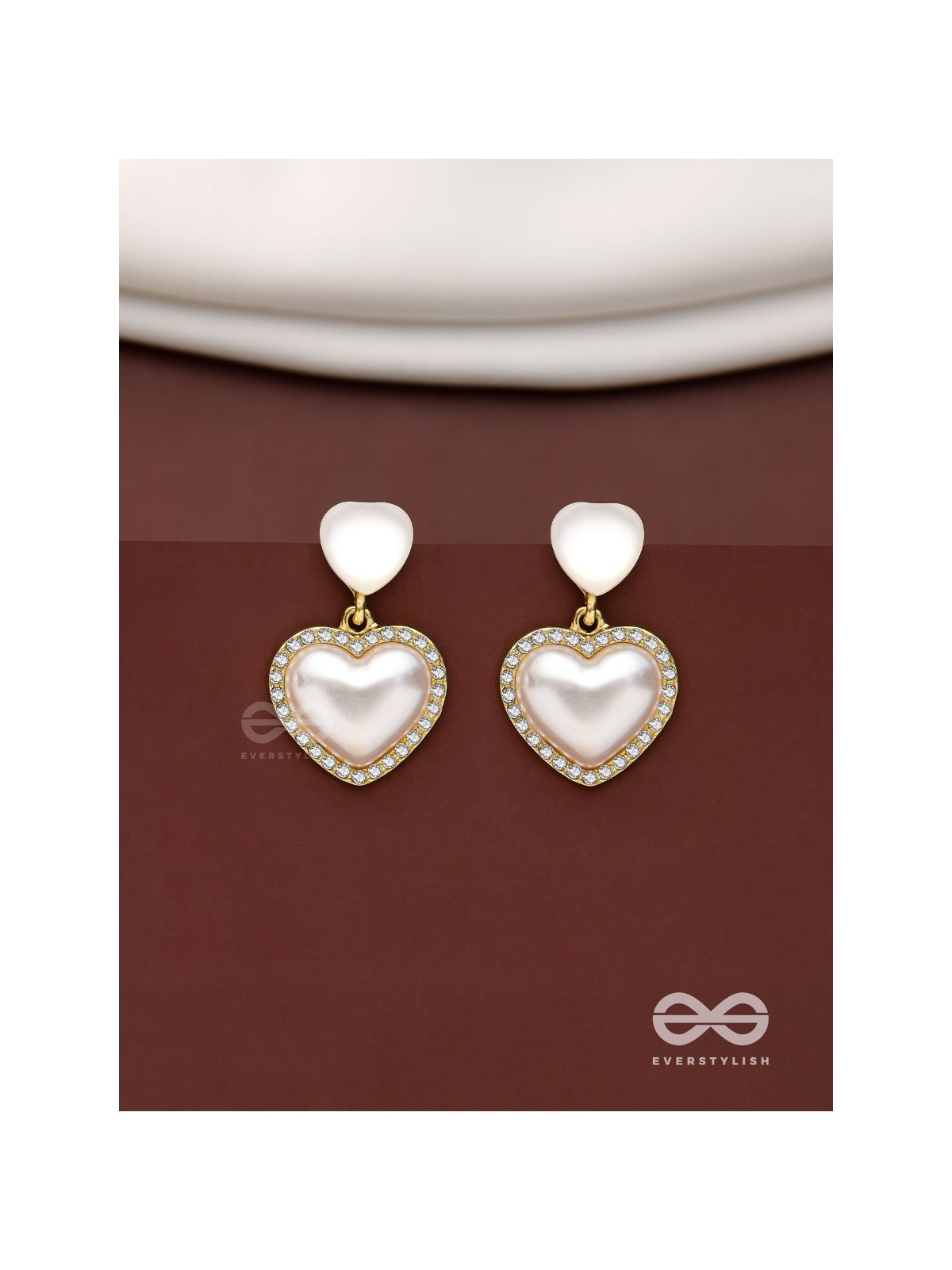 Cherished Hearts- Sparkling Stud Earrings