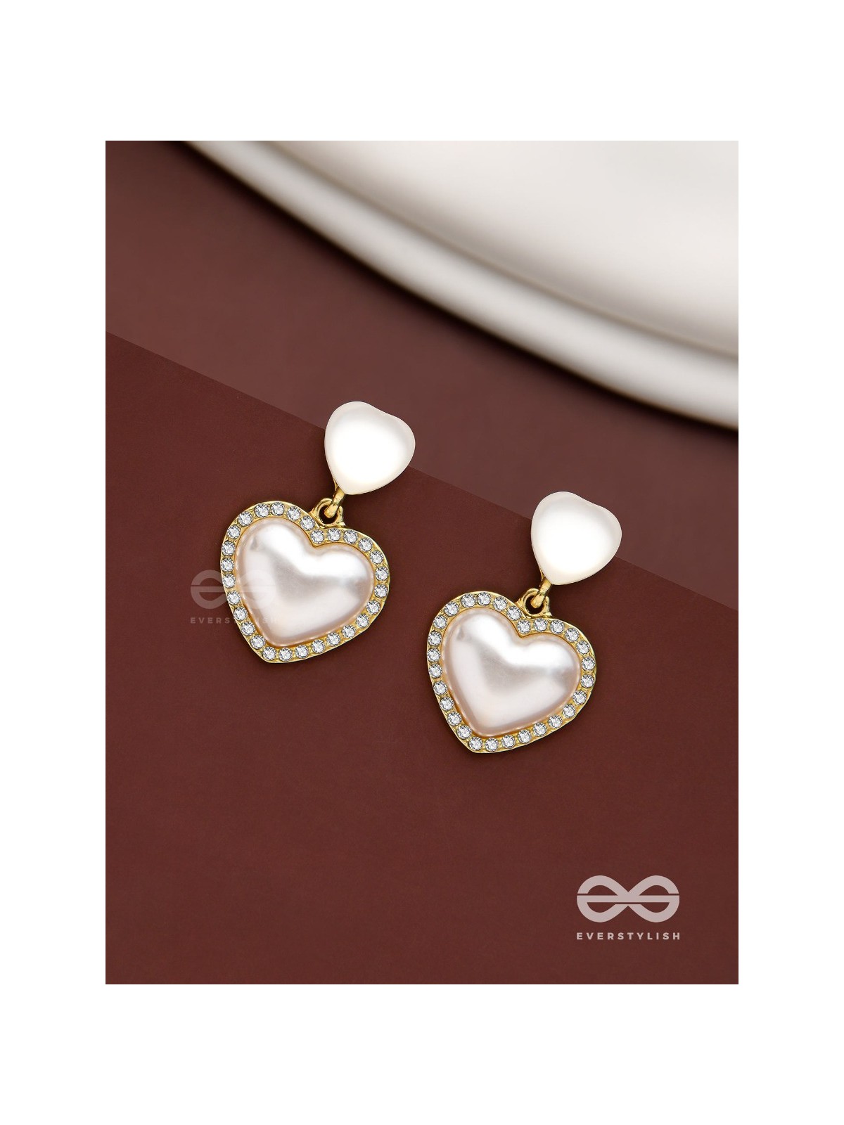 Cherished Hearts- Sparkling Stud Earrings