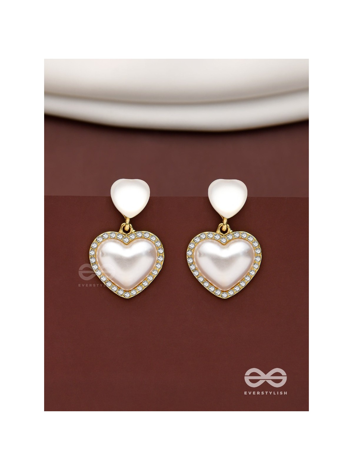 Cherished Hearts- Sparkling Stud Earrings