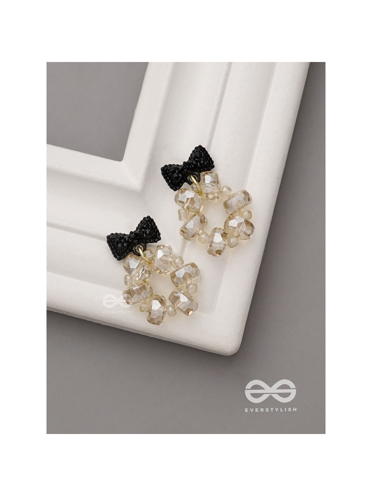 Bow Brilliance- Sparkling Bow Earrings