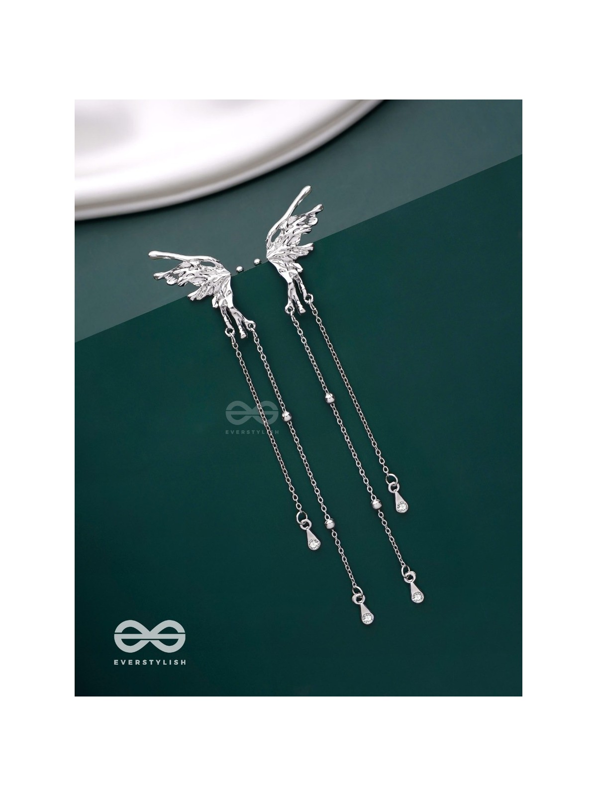 Angel Whispers- Divine Drop Ear cuffs (Both Ear)
