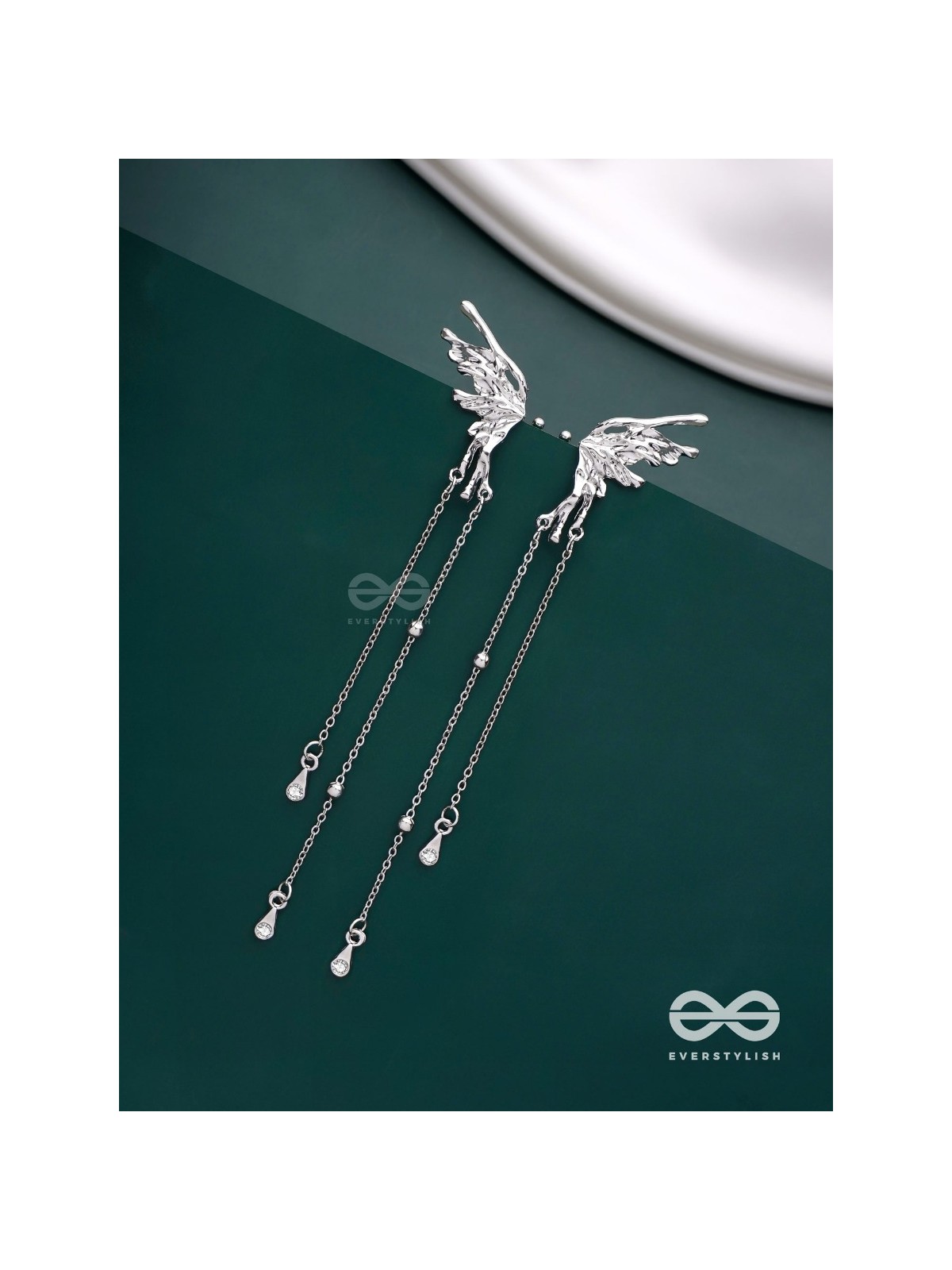 Angel Whispers- Divine Drop Ear cuffs (Both Ear)