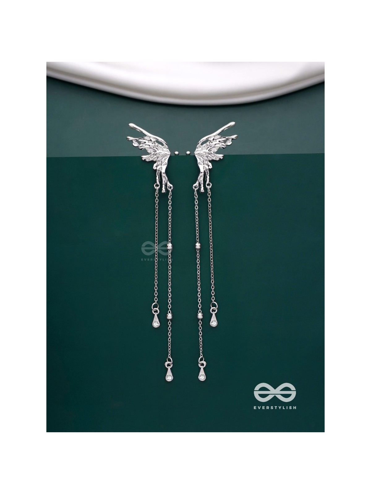 Angel Whispers- Divine Drop Ear cuffs (Both Ear)