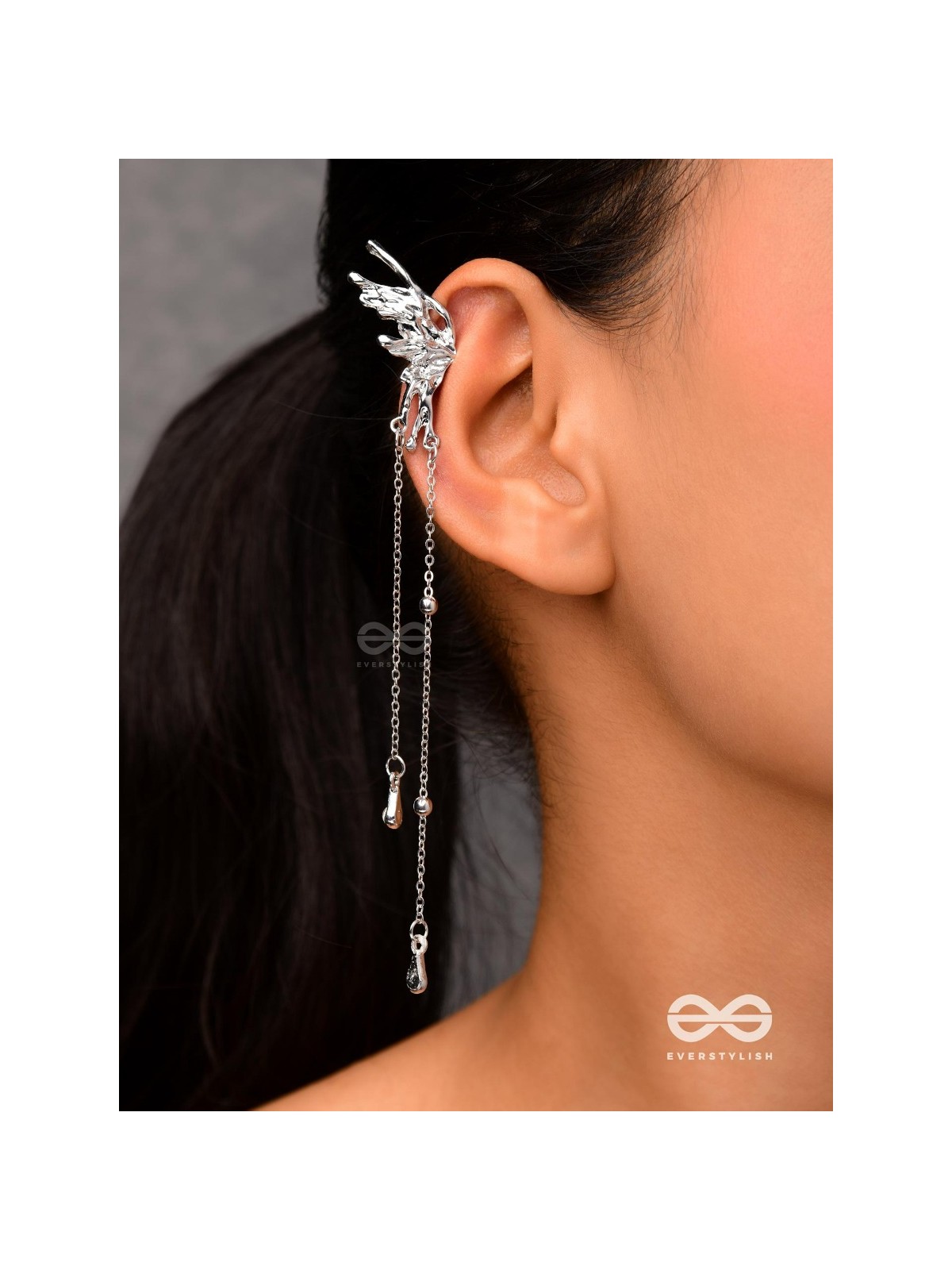 Angel Whispers- Divine Drop Ear cuffs (Both Ear)