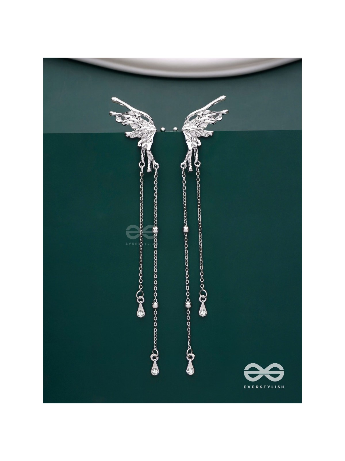 Angel Whispers- Divine Drop Ear cuffs (Both Ear)