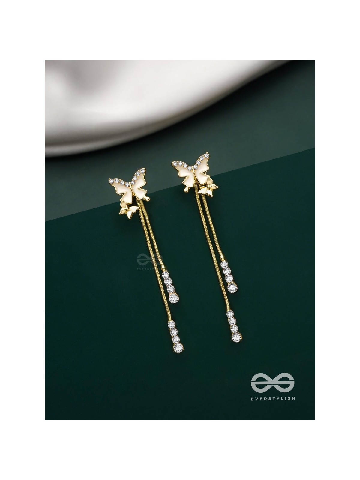 Wings of Glamour- Butterfly Dangle Earrings