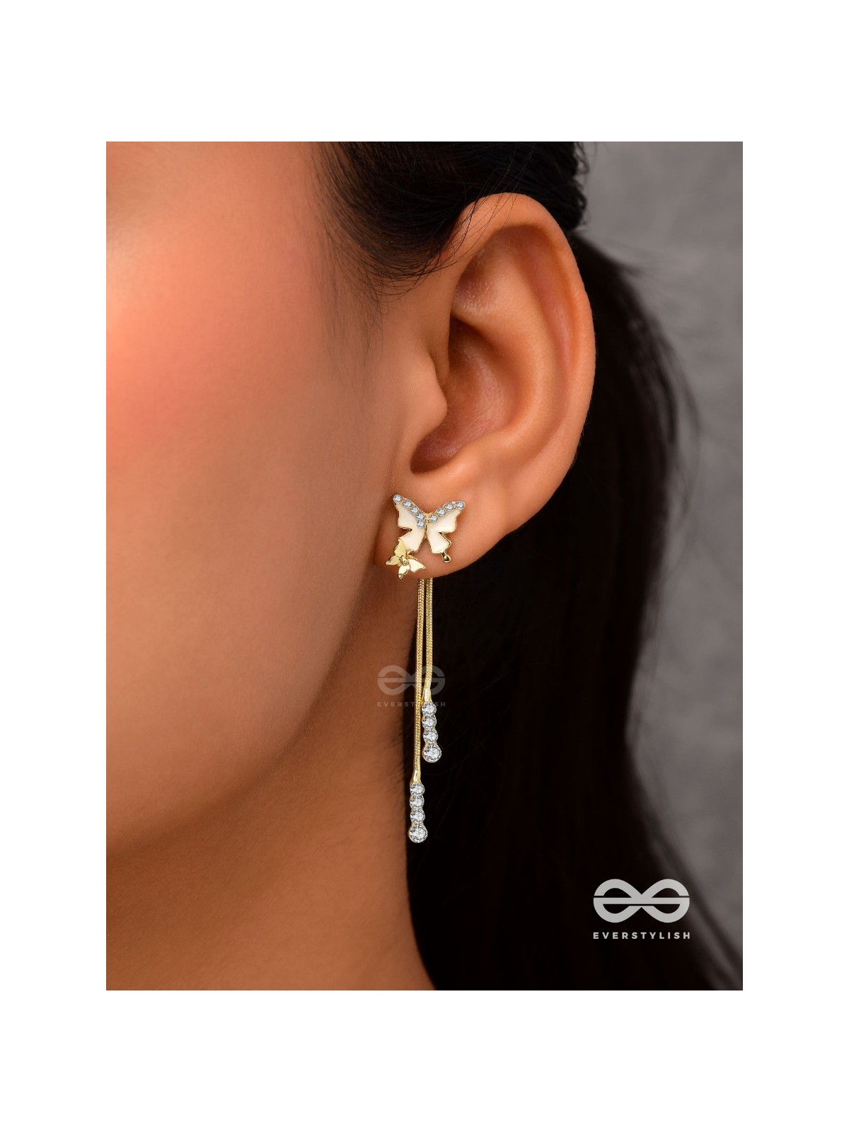 Wings of Glamour- Butterfly Dangle Earrings