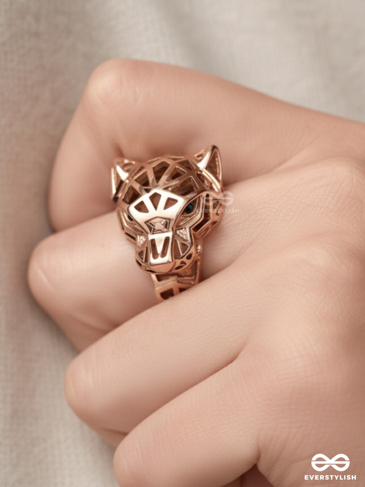 HEAR ME ROAR - 18K GOLD PLATED ANTI-TARNISH LEOPARD RING