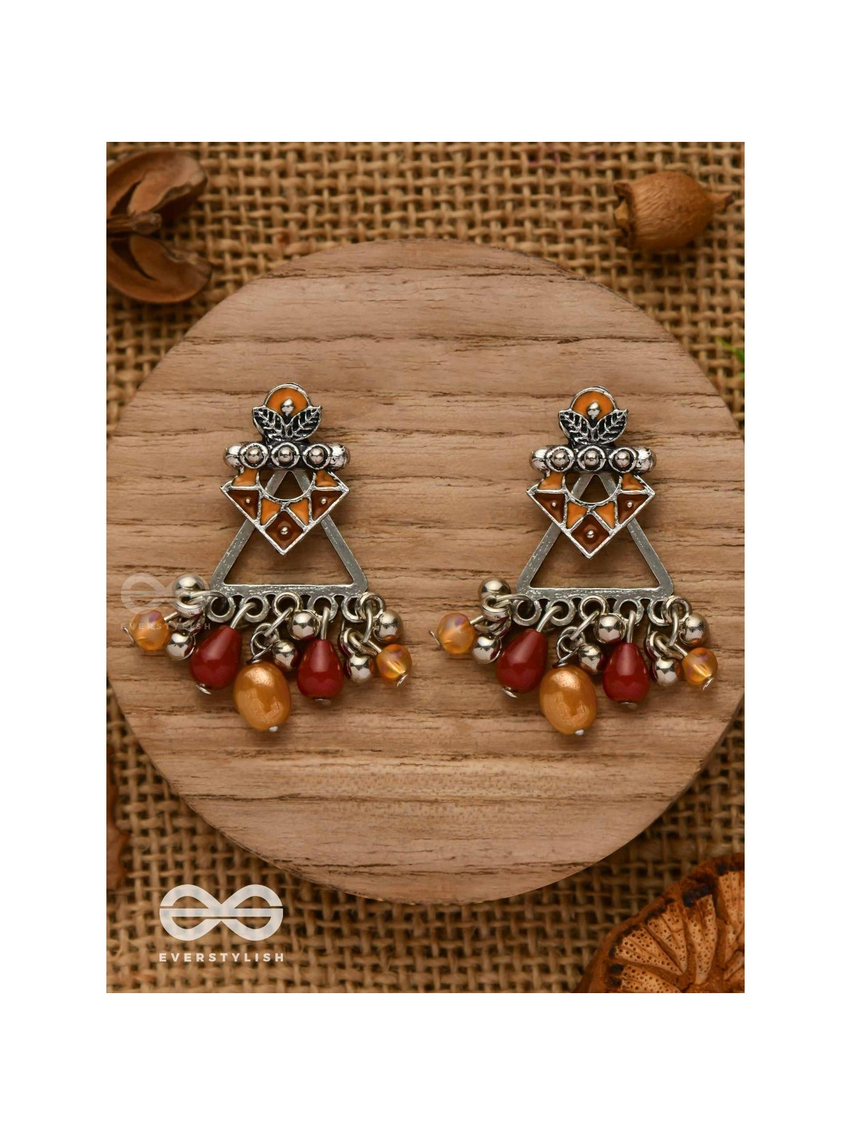 DESERT BLOOM- EARTHY-HUED STATEMENT EAR JACKETS