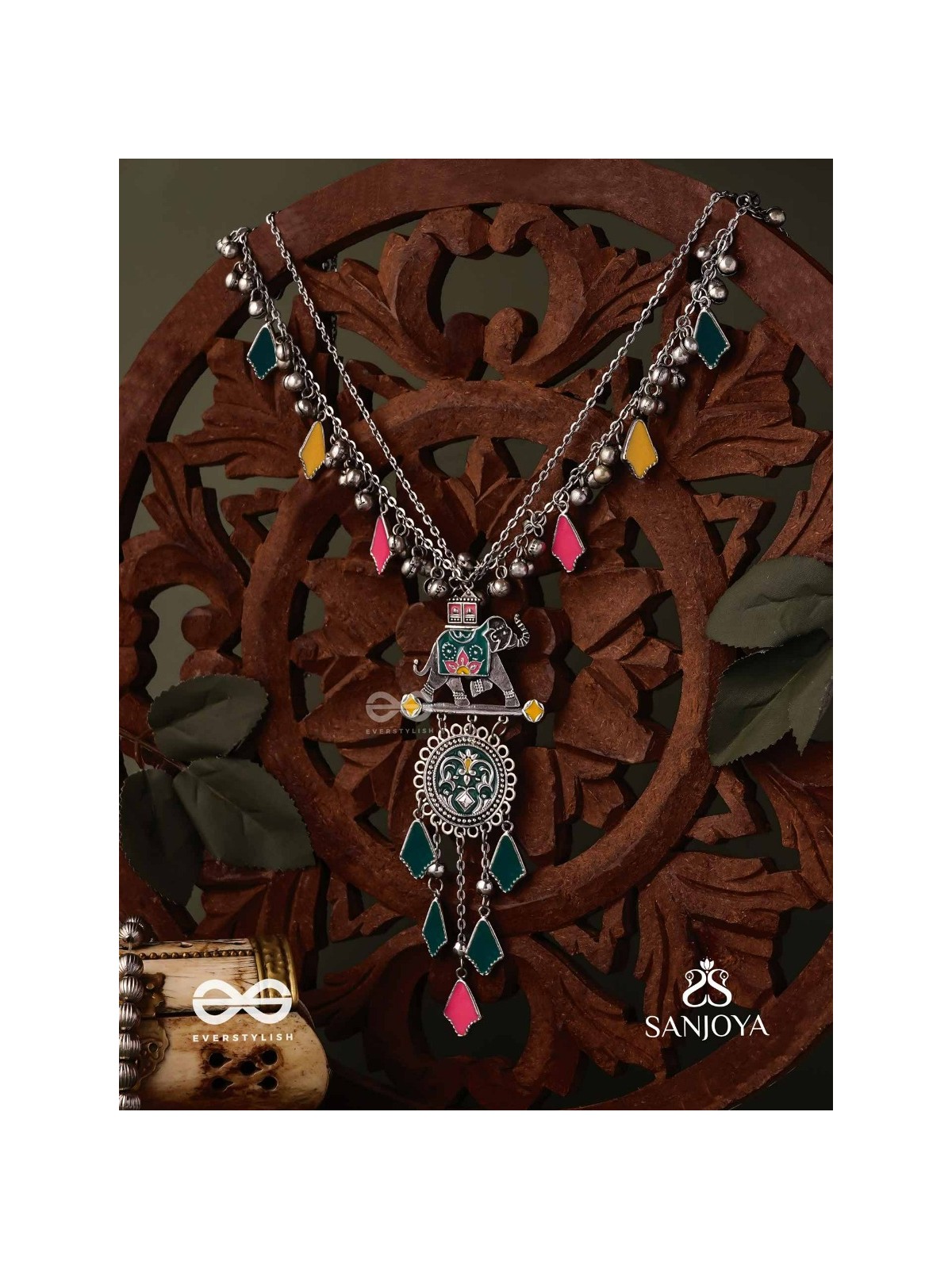 NOMAD SPIRIT – COLORFUL TRIBAL STATEMENT NECKLACE