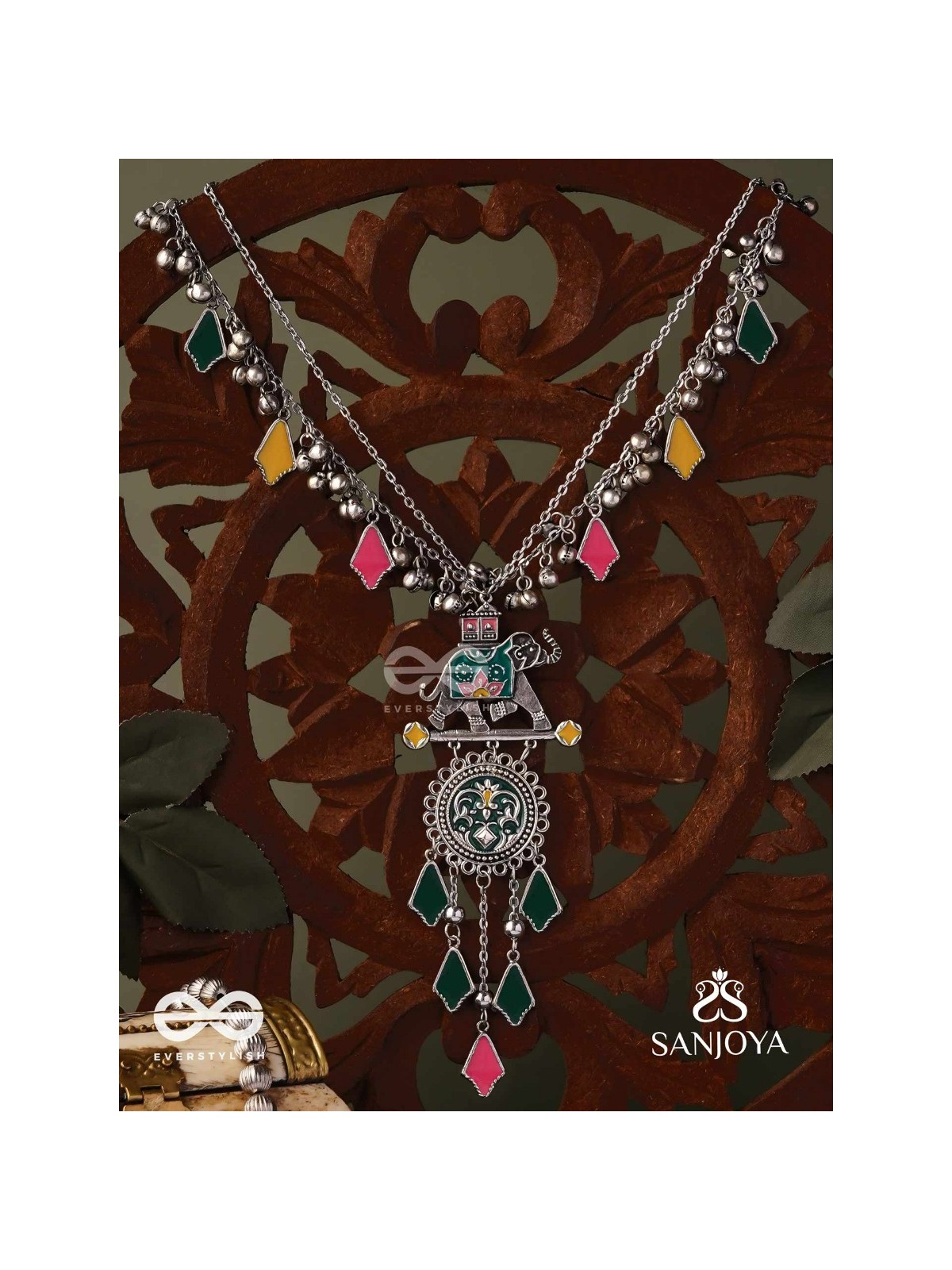 NOMAD SPIRIT – COLORFUL TRIBAL STATEMENT NECKLACE