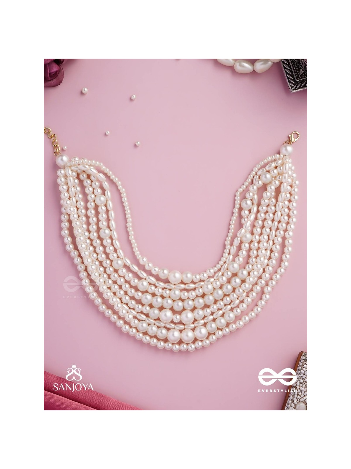 RATRIRATNA – ALIA BHATT INSPIRED NECKPIECE WITH  PEARLS, SYMBOLIZING PURITY AND ELEGANCE