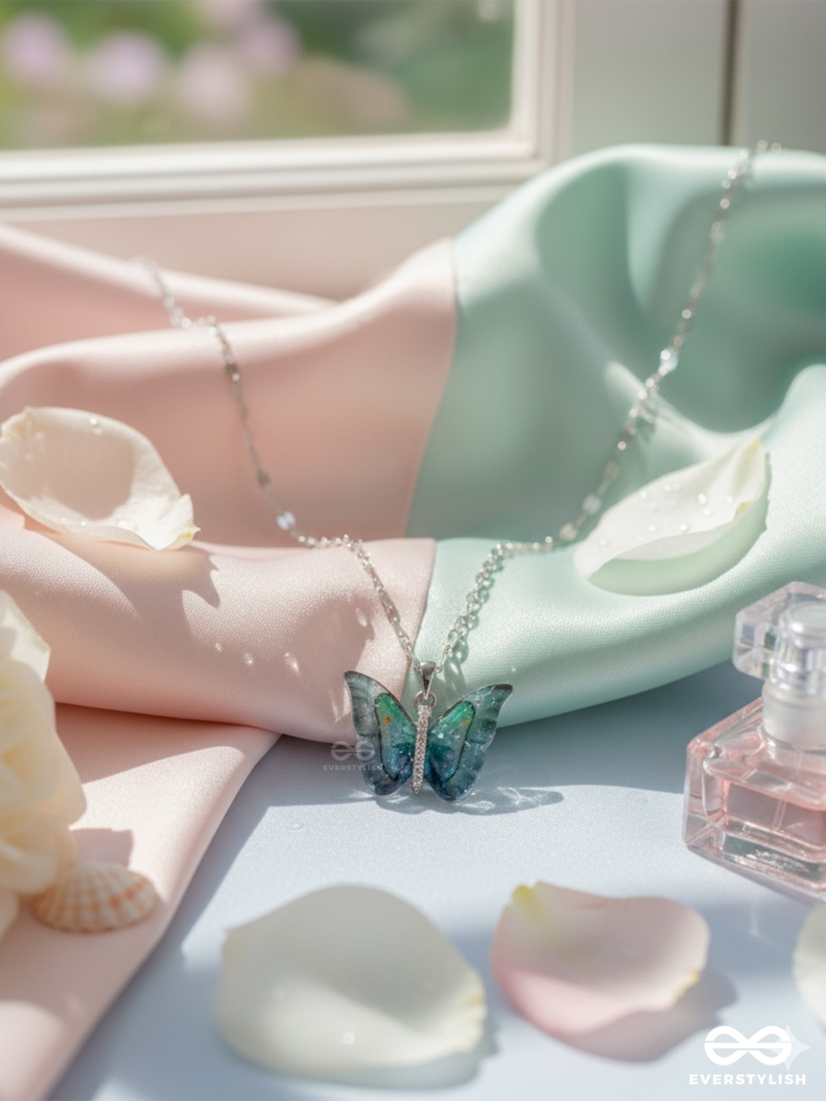 Ethereal Wings - Crystal Butterfly Necklace